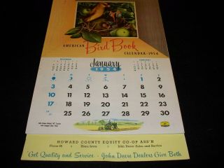 1954 John Deere Advertising Calendar Elma Iowa 50 60 70 Tractor 40 Crawler