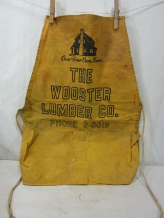 Vintage Wooster Lumber Co.  Full Size Nail Apron