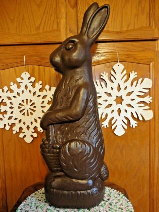 31 " Union Chocolate Bunny Rabbit Easter Blowmold Don Featherstone Yard Decor Vtg