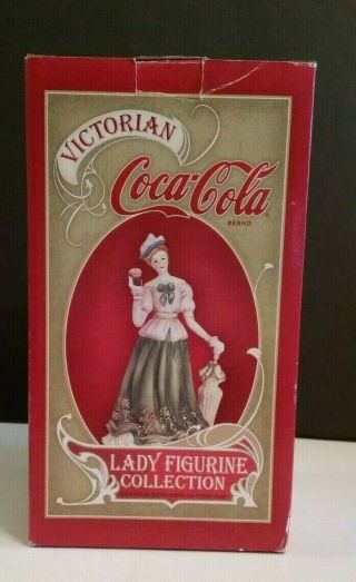 Coca Cola Coke Collectible Victorian Lady Figuine With Box