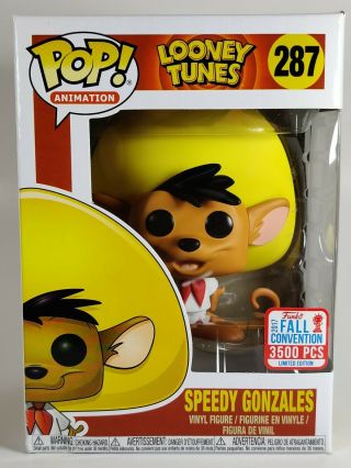 Funko Pop Animation 287 Looney Tunes Speedy Gonzalez 2017 Nycc