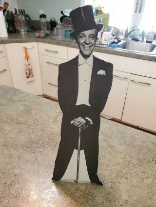 Vintage 18 " Cardboard Stand Up Display Fred Astaire A&m Accessories Calif Rare