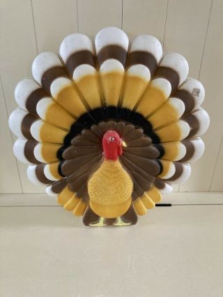 Thanksgiving Union Don Featherstone Plastic Blowmold Blow Mold Tom Turkey As - Is