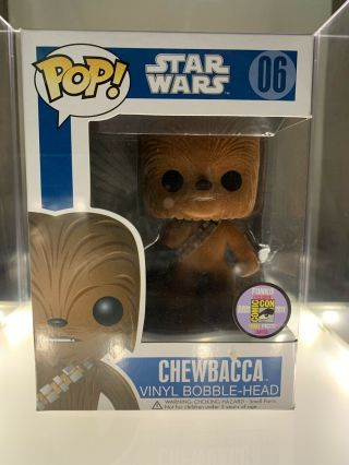 Funko Pop Star Wars Flocked Chewbacca Sdcc 2011 Excl 480le