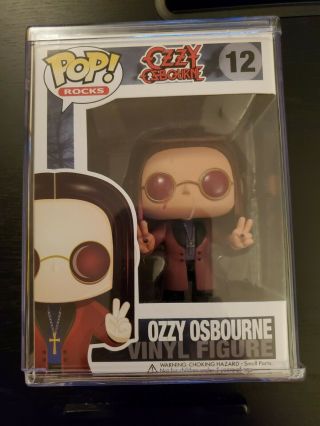 Funko Pop Ozzy Osbourne 12 Vinyl Figure Rare Vaulted Figure 2011 In Pop Stack