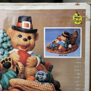 Vintage Wee Crafts Thanksgiving Paintable Centerpiece Kit - A Festival of Plenty 3