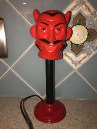 Vintage Halloween Devil Blow Mold 1960s Light
