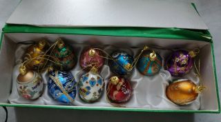 11 Joan Rivers Russian Style Decorative Ornaments Eggs