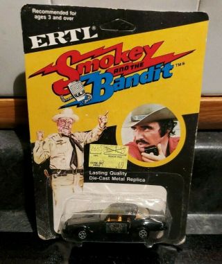 Vintage 1980 Ertl Smokey And The Bandit 1883 Toy Car 1:64 In Blister Pack