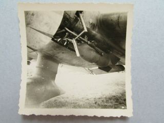 Wwii Luftwaffe Photo Close Up Of Stuka Ju 87 Bomb Trapeze & Start Crank