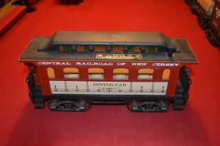 Jim Beam Train Decanter " Dining Car " (empty) W/track