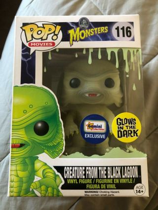 Funko Pop Universal Monsters Glow Creature From The Black Lagoon 116 Exclusive