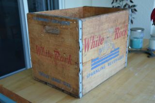 1960’s White Rock Beverage Wood Wooden Box Crate Made In USA 2