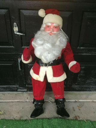 Vintage Harold Gale (?) Store Display Santa In Red Suit 38 "