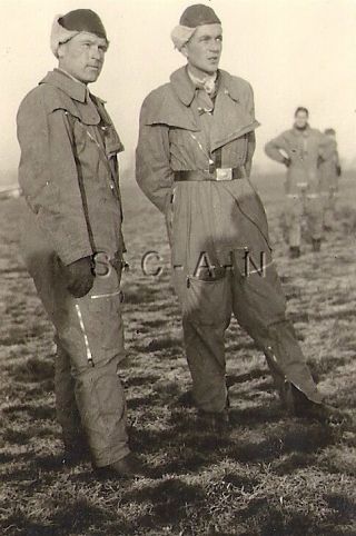 Wwii Ger Rp - Luftwaffe - Uniformed Youth - Glider Airplane - Pilots Prepare To Fly