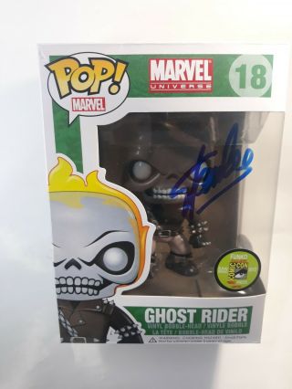 Funko Pop Marvel Ghost Rider Stan Lee Signed Certified Authentic Jsa