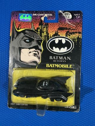Vintage Ertl Batman Returns Batmobile Die - Cast Metal 1992 Car Toy