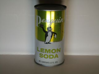 Penguin Lemon Flat Top Soda Can (tough)