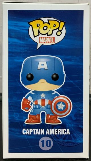 Funko Pop Marvel Captain America 10 Vaulted - Avengers Extra Fine C/W Protect 2