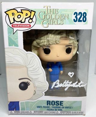 Rose The Golden Girls Autographed Funko Pop Betty White