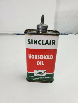 Vintage Sinclair Household 4 Oz.  Oil Can