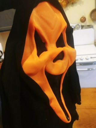 Scream Mask Fantastic Faces Fun World Gen 1 Orange Happy Ghost Face Fluorescent