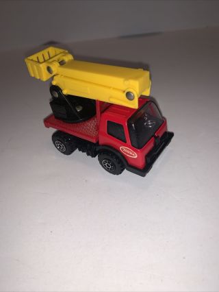 Vintage Tonka Diecast Mini Cherry Picker Bucket Truck Vehicle Toy Japan