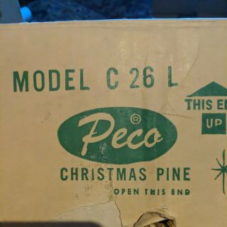 Vintage Peco Aluminum Christmas Tree 6 Ft 78 Branches Pompom Silver C26l