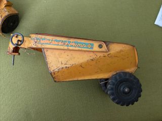 Lumar Vintage 2 PcMetal Toy Truck Rocker Dumper Paint 17” X 6” X 4.  5”h 3