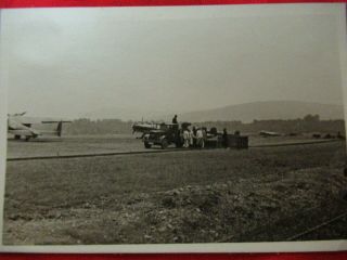 Wwii German Photo Combat Soldier Do17 Airfield Gas Truck