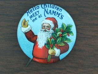 Campaign Pin Pinback Button Political Badge Election Santa Advertising 1 - 1/4 "