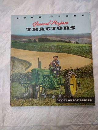 1951 John Deere General Purpose Tractor 38 Page Sales Brochure