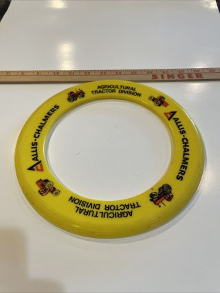 Vintage Allis - Chalmers Tractor Division Frisbee Plastic 9 Inches In Diameter