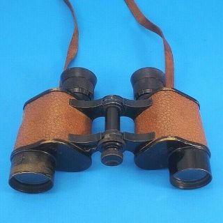 Bausch & Lomb Signal Corps Us Army Binoculars,  6 Power,  Serial Ee 81343 1920s