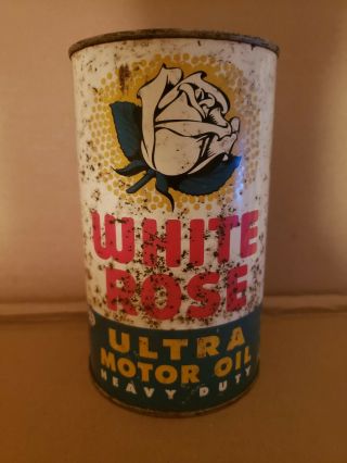 White Rose Oil Can Vintage 50s