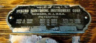 Vintage - Weston Electrical Instrument - DC Voltmeter - Wood Case Mothball Fleet 2