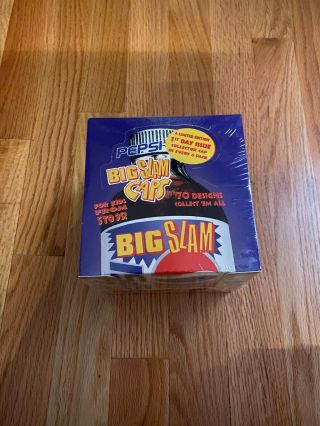 Pepsi Big Slam Caps Box W/ 36 Packs 1995,  Nos