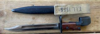 British No 7 Mk I M78 Elkington Enfield Bayonet and Scabbard with Canadian Frog 2