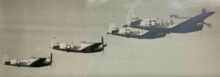 Vintage 1947 Us Military P 47 Thunderbolt Fighter Plane Air Formation Photograph