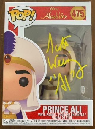 Scott Weinger Signed Prince Ali " Al " Funko Pop Disney 