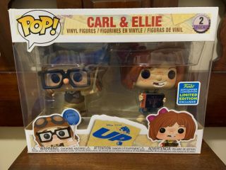 Funko Pop Up Carl And Ellie 2 Pack 2019 Summer Con Exclusive 100 Authentic