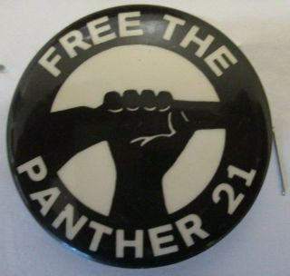 The Black Panther Party 21 Pin Button York City Civil Rights 1969