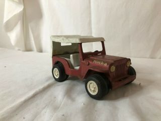 Vintage Metal Tonka Jeep Canopy Top Red