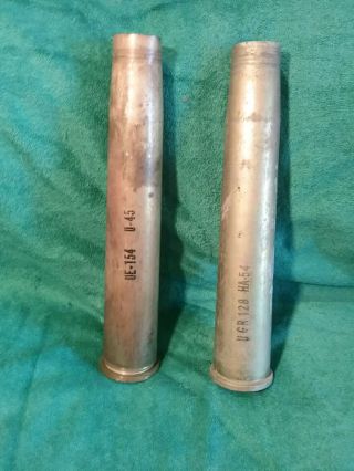 40 Mm Bofors Navy Empty Shells Mk2 & Mk3 Not Live/ Usuable Souvenir Or Art Only