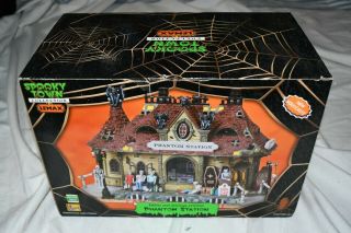 Lemax Spooky Town Phantom Station Lighted/ Sounds 85661 2008 Train Station