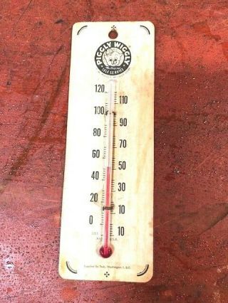 Vintage Advertising Thermometer Piggly Wiggly Groceries Gas 1950 