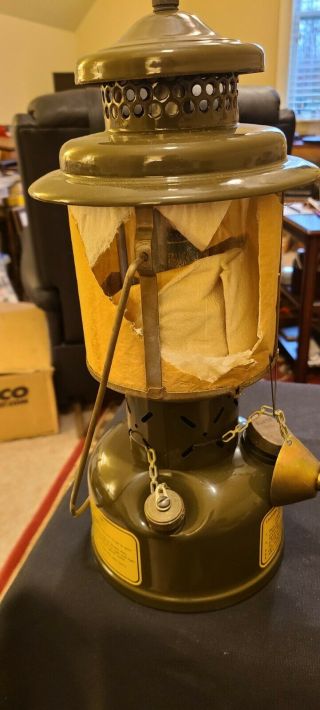 Korean War Military Us Army Coleman Gasoline Lantern 31 - L - 408 With Parts & Case