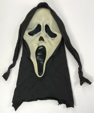 Scream Ghost Face Mask Ghostface Stamped Fun World Div Glows In Dark