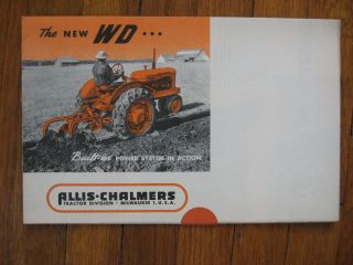 Allis Chalmers Wd Tractor Mailer Brochure " Still Old Stock "