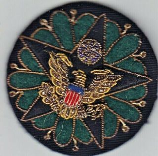 Wwii Us Army General Staff Breast Patch - Bullion - Outstanding